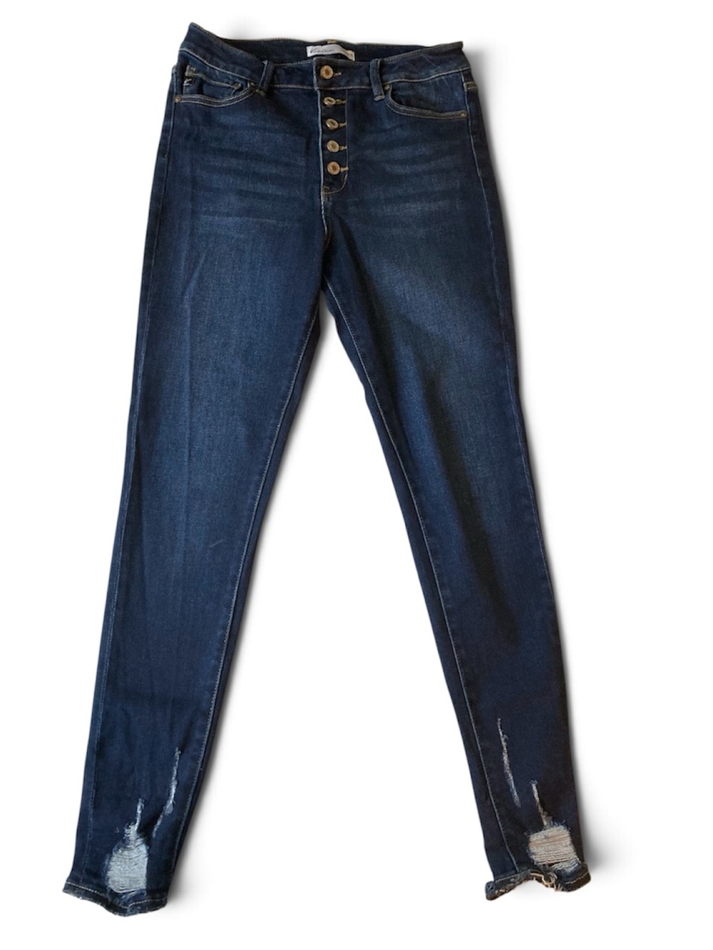 KanCan Estilo High-Rise Skinny Jeans with Button Fly Sz 29 Stretch Denim